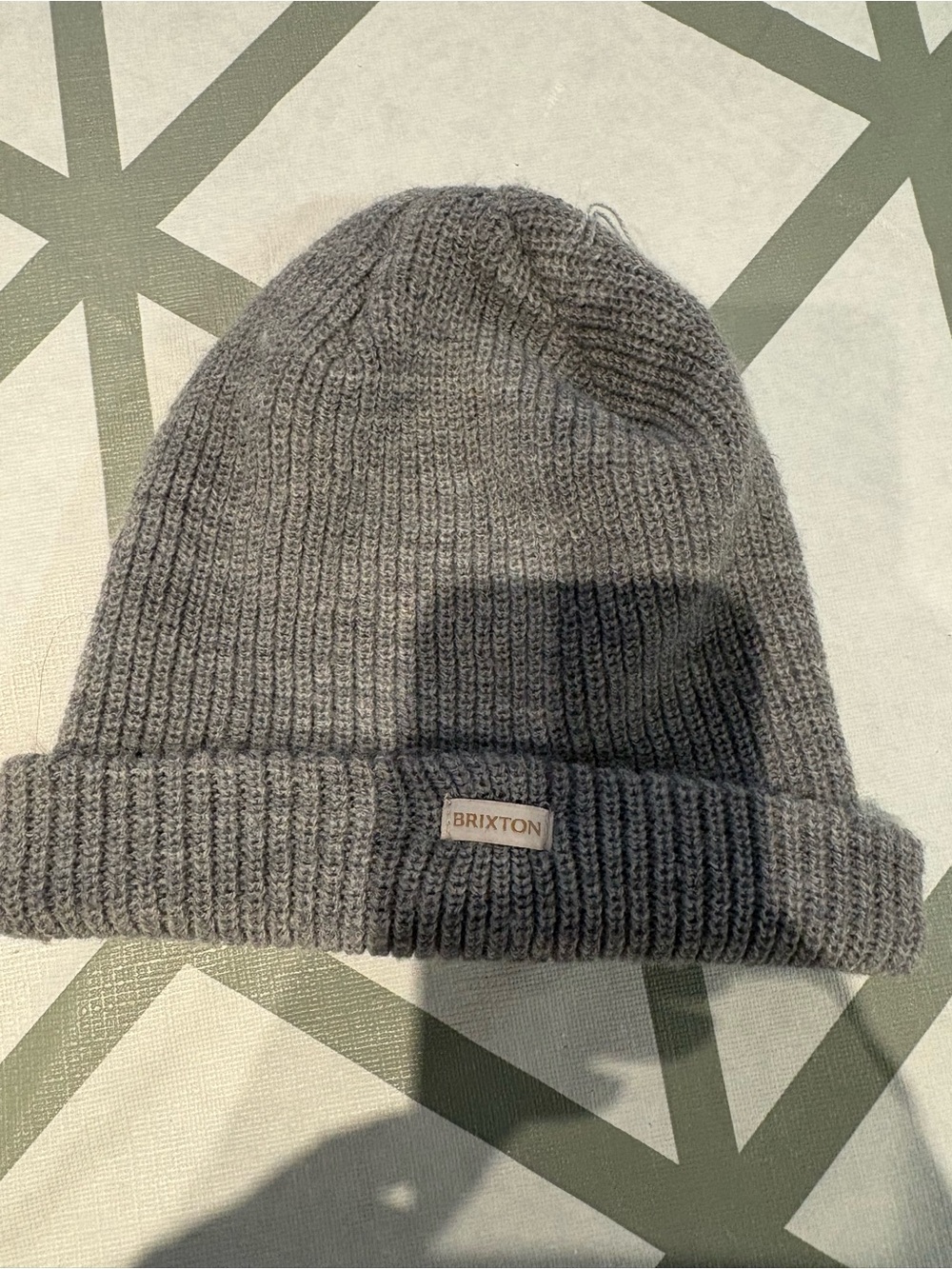 Brixton Gray Ribbed Knit Beanie